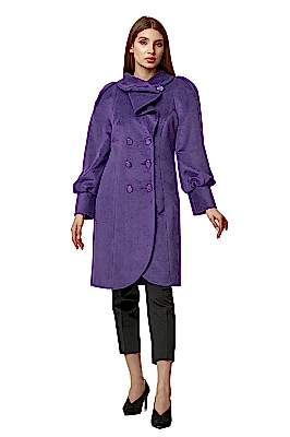 Фото товара Пальто PW-10, фиолетовый Фото товара Пальто PW-10, фиолетовый