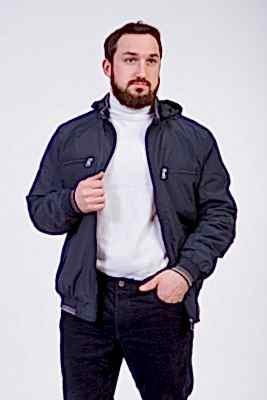 Фото товара Куртка 335 ветровка муж, темно-синий