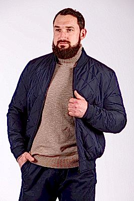 Фото товара Куртка 611 муж бомбер, синий Фото товара Куртка 611 муж бомбер, синий