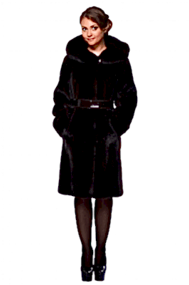 Фото товара Полупальто норка 417к, черный