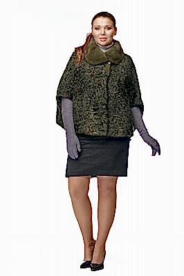 Фото товара Жилет каракуль 013/323 Мэри, хаки