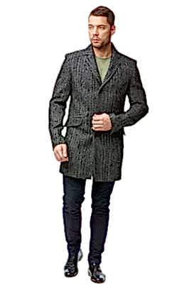 Фото товара Полупальто мужское 5017 Pablito, серо-черный Фото товара Полупальто мужское 5017 Pablito, серо-черный