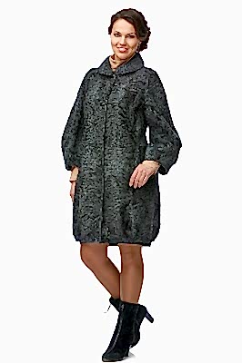 Фото товара Полупальто каракуль/свакара 013/35, серый