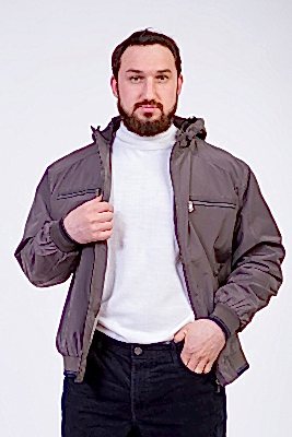 Фото товара Куртка 335 ветровка муж, темно-серый