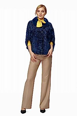 Фото товара Жилет каракуль 013/323 Мэри, синий