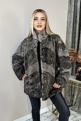 Фото товара Куртка норка 001/1006В (куски), серо-голубой