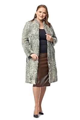 Фото товара Пальто каракуль Ольга, серый