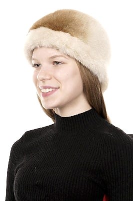 Фото товара Шапка норка 134.001, Бежевый деграде shn