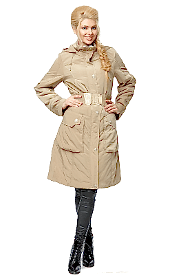 Фото товара Плащ 068-1 б, бежевый Фото товара Плащ 068-1 б, бежевый