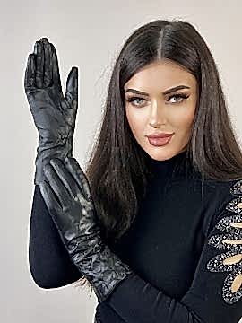 Фото товара Перчатки кожа жен. HD380, черный