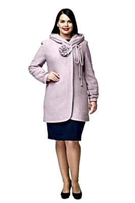 Фото товара Полупальто 31769, серо-сиреневый Фото товара Полупальто 31769, серо-сиреневый