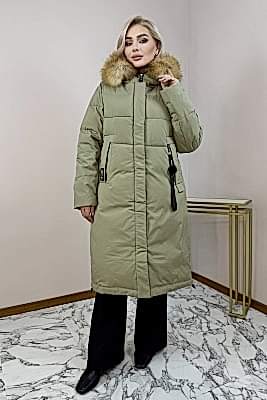 Фото товара Пуховик 666 зима, оливковый