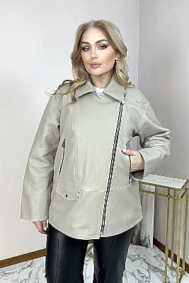 Фото товара Куртка кожа жен. 1004.Z-316 лето, бежевый