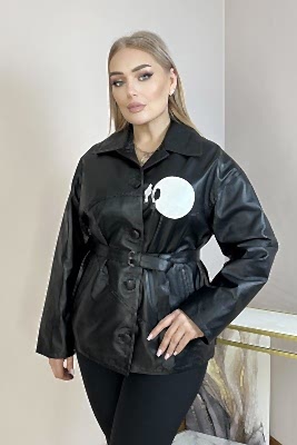Фото товара Куртка кожа жен. 1007.N-3830, черный