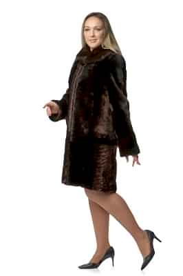 Фото товара Пальто мутон Н36/3 (норка), коричневый